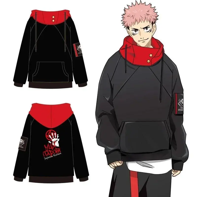 Anime Jujutsu Kaisen Gojo Satoru Itadori Yuji Cosplay Kostuum Volwassen Unisex Pullover Jas Casual Foshion Hoodie Jas Halloween