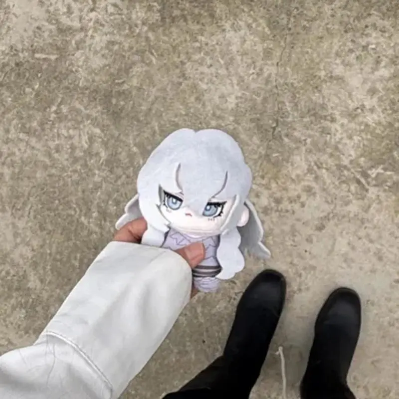 Anime Berserk Griffith Cosplay Keychain Q Version Cute Plush Cotton Doll Backpack Pendant Keyring Accessories