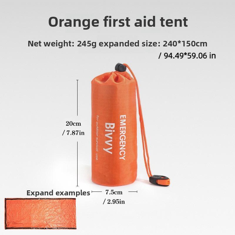 3-Second Pop-Up Triangular Tent with 3-Layer Aluminum Coating | Waterproof & Windproof | Includes Emergency Whistle & Paracord | Ideal for Solo Camping/Hiking/Biking | Instant Shelter for Outdoor Adventures Portable Outdoor Equipment Rainproof Tent