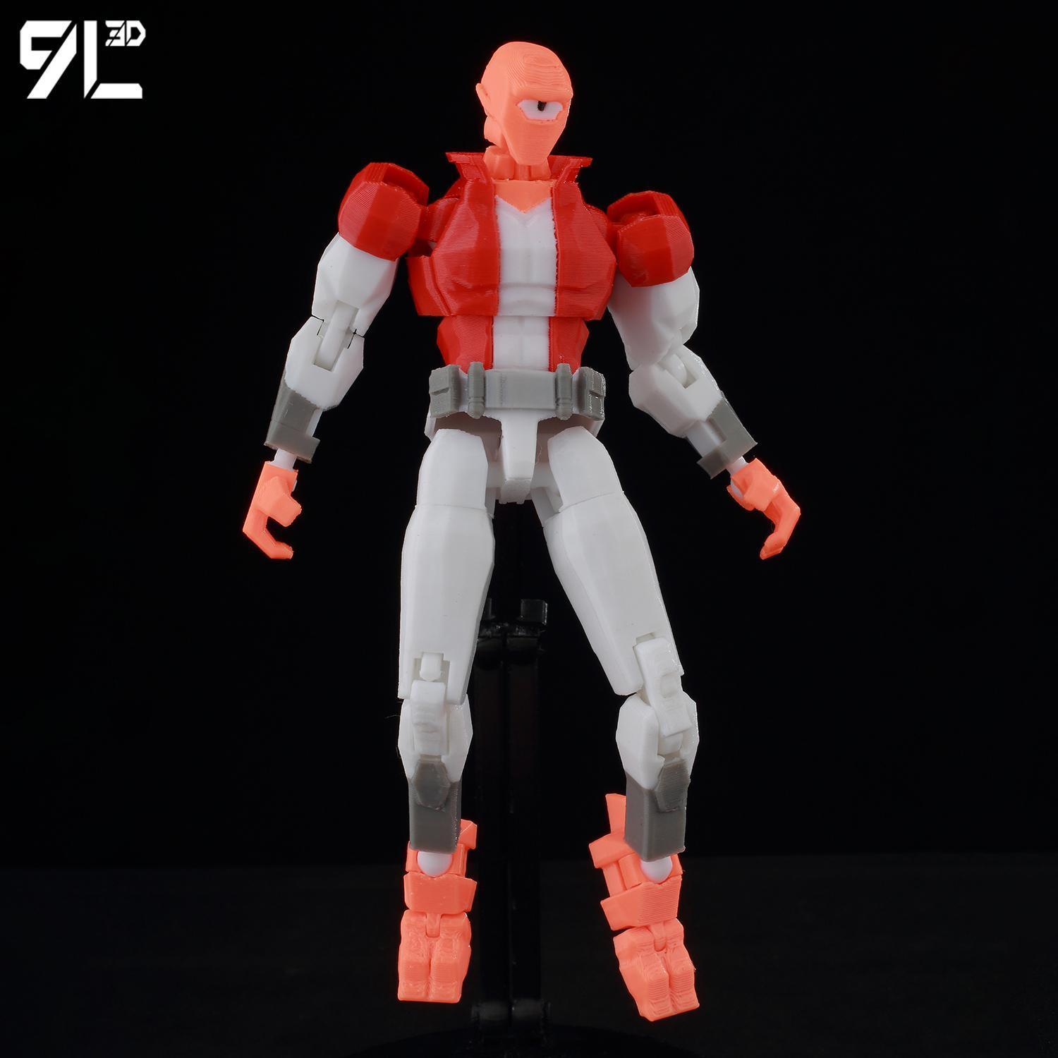 9L3D Printed Invincible Toy Action Figures Anime Model Lucky Dummy13 Superheroes One-Eyed Allen Multi-Jointed Toy Ornaments Gift