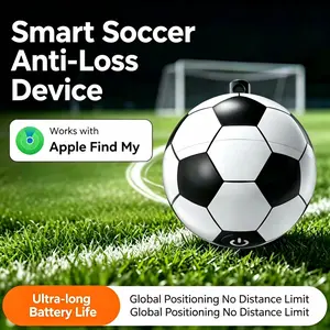 Football shaped anti loss finder compatible with Apple Find My Global Position luggage key item tracker (only applicable to Apple)