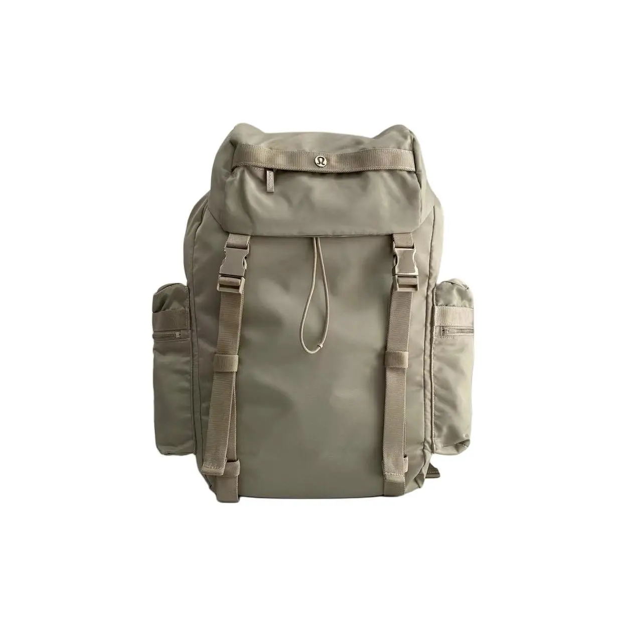 Lululemon Wunderlust 25L Nylon Backpack for Men and Women – Sporty Casual Style in Natural Linen