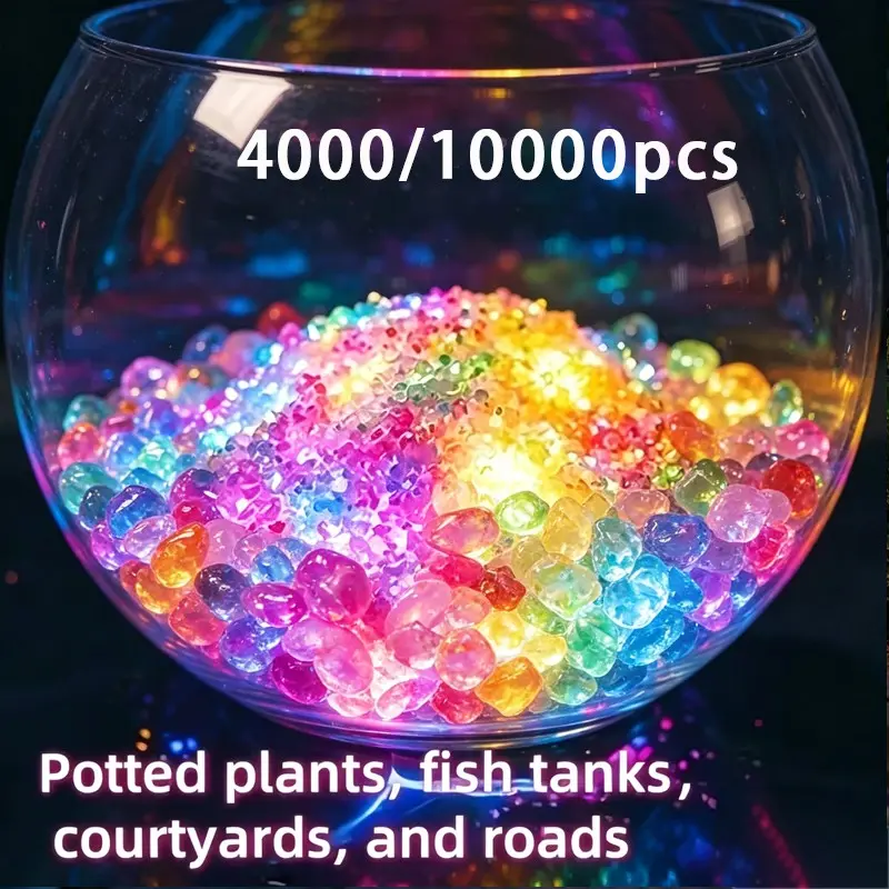 Colorful Fluorescent Gravel, Decorative Night Garden Decor, Vase Decoration, Fish Tank Stone, Potted Plant Decor, Festival Fluorescent Stone, Glow In The Dark Garden Stones