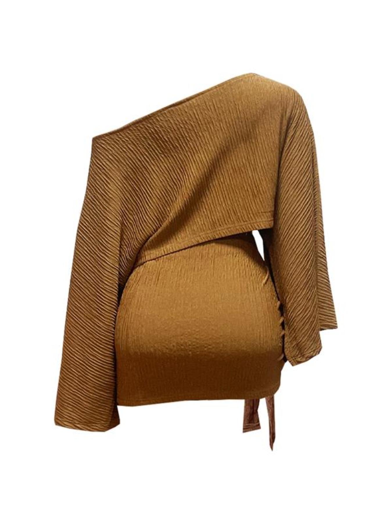 Women's Summer Holiday Off-Shoulder Top and Stylish Bodycon Skirt Set, Breathable Beachwear for Casual Vacations