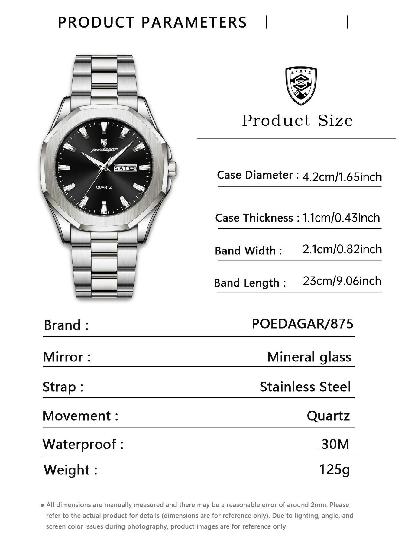 Men's Business Fashion Round Dial Analog Quartz Watch, Fashion Watch with Date & Luminous Hands, Trendy Watch for Daily Life, Business Fashion Watches