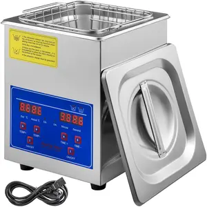 VEVOR Sonic Cleaner 2L Digital Ultrasonic Parts Cleaner with Timer 40kHz Professional 304 Stainless Steel Sonic Cleaner 110V for Jewelry Watch Glasses Diamond Eyeglass Small Parts Cleaning
