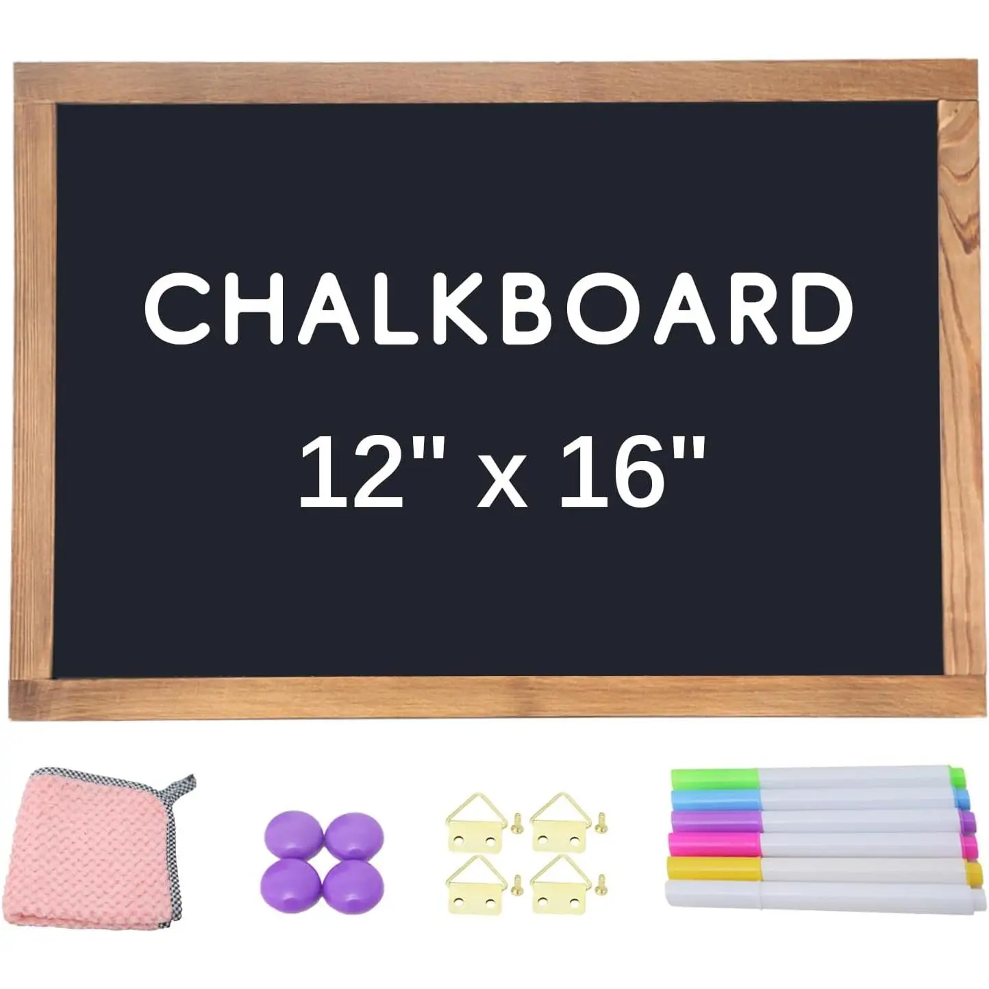 Chalkboard 12'' x 16''  Framed Wall Chalkboard,  Frame Board Sign Blackboard for , Office, School, Restaurant