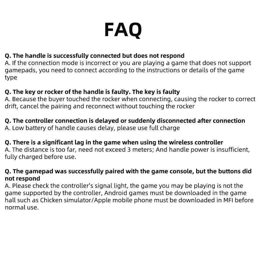 BSP-D3 Gamepad, Bluetooth-compatible Gaming Controller, Dual Joystick, Stretchable Joystick for iOS/Android/PC/PS4, Portable Console Accessories