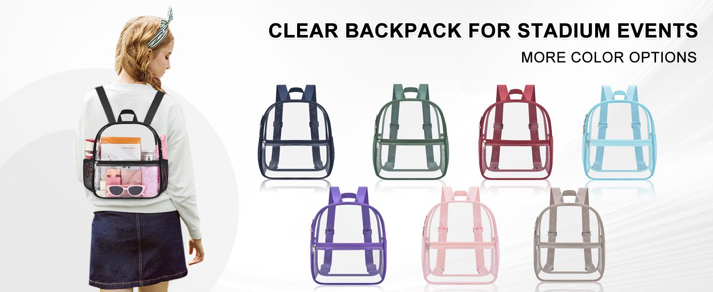 Clear Backpack for Stadium Events Stadium Backpack  display picture 1