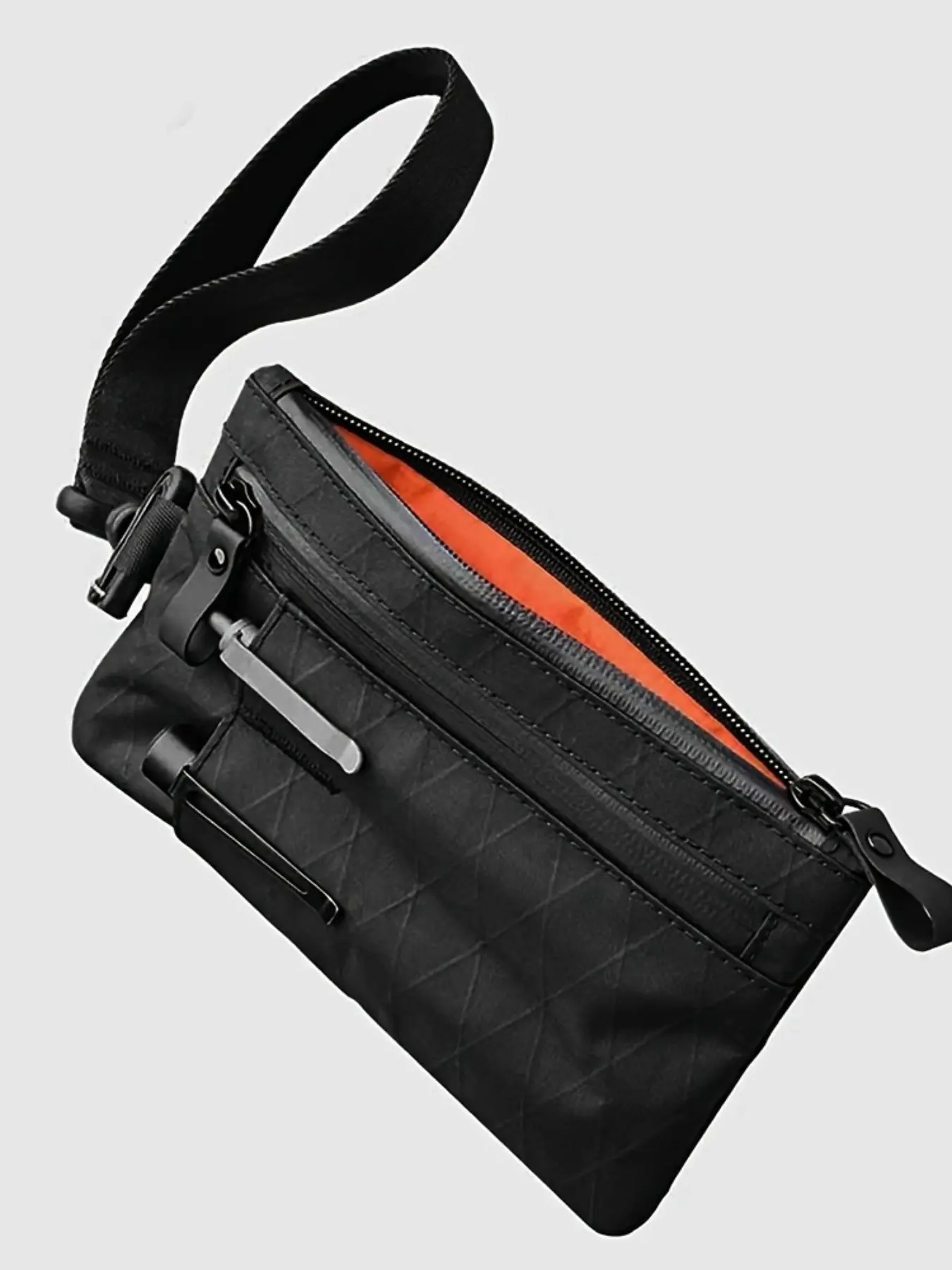 Waterproof Men's Multi-Function Wallet, Slim Wallet, Rfid Protection, Ultra-Thin Card Holder, Keychain, Anti-Theft, Casual Style, All Seasons