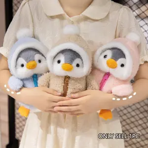 Cute Penguin Design Stuffed Toy, Soft Plush Toy, Huggable Stuffed Animal, Comfort Doll Pillow, Birthday Gift for Girls, Stuffed Animal Gifts, Soft Cuddly Gift, Home Decoration, Room Decoration, Kawaii Stuffed Animals