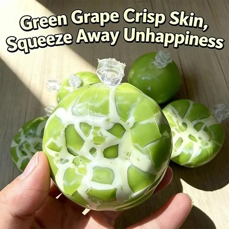 Unisex Squeezable Orange Crispy Cracking Wax Squishy Ball - Handmade Clay Decompression Toy, Soft Sensory Fidget with Crispy Sound & Slow Rebound, Oddly Satisfying Festive Party Gift