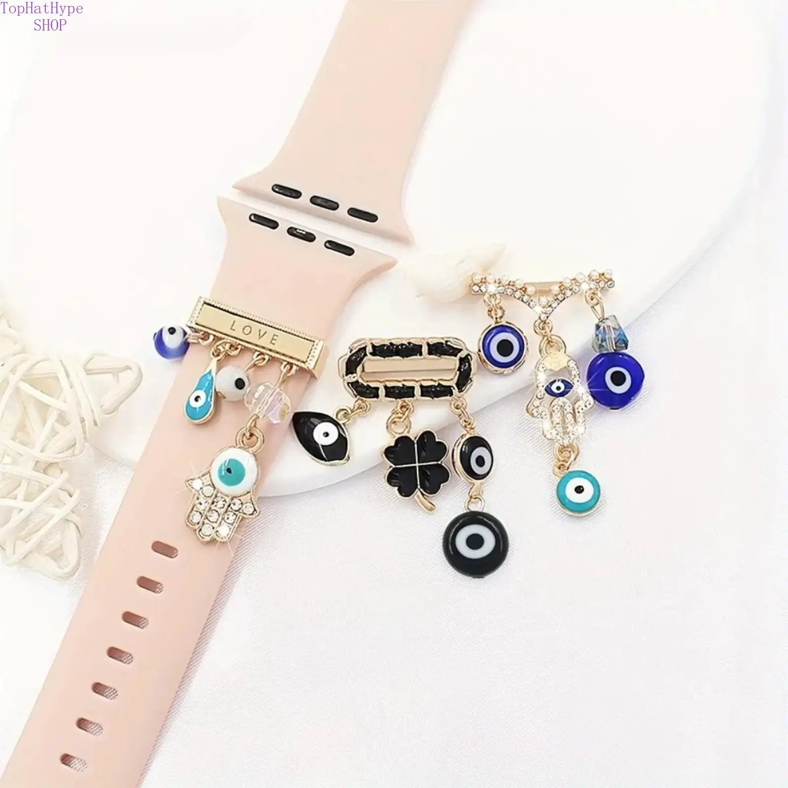 DIY Charm Bracelet Silicone Band for Women, Adjustable Wrist Strap with Buckle Closure, Customizable Accessory for Handbags & Luggage, Daily Use Bags, Bracelet Wristband, Fashion Bracelet
