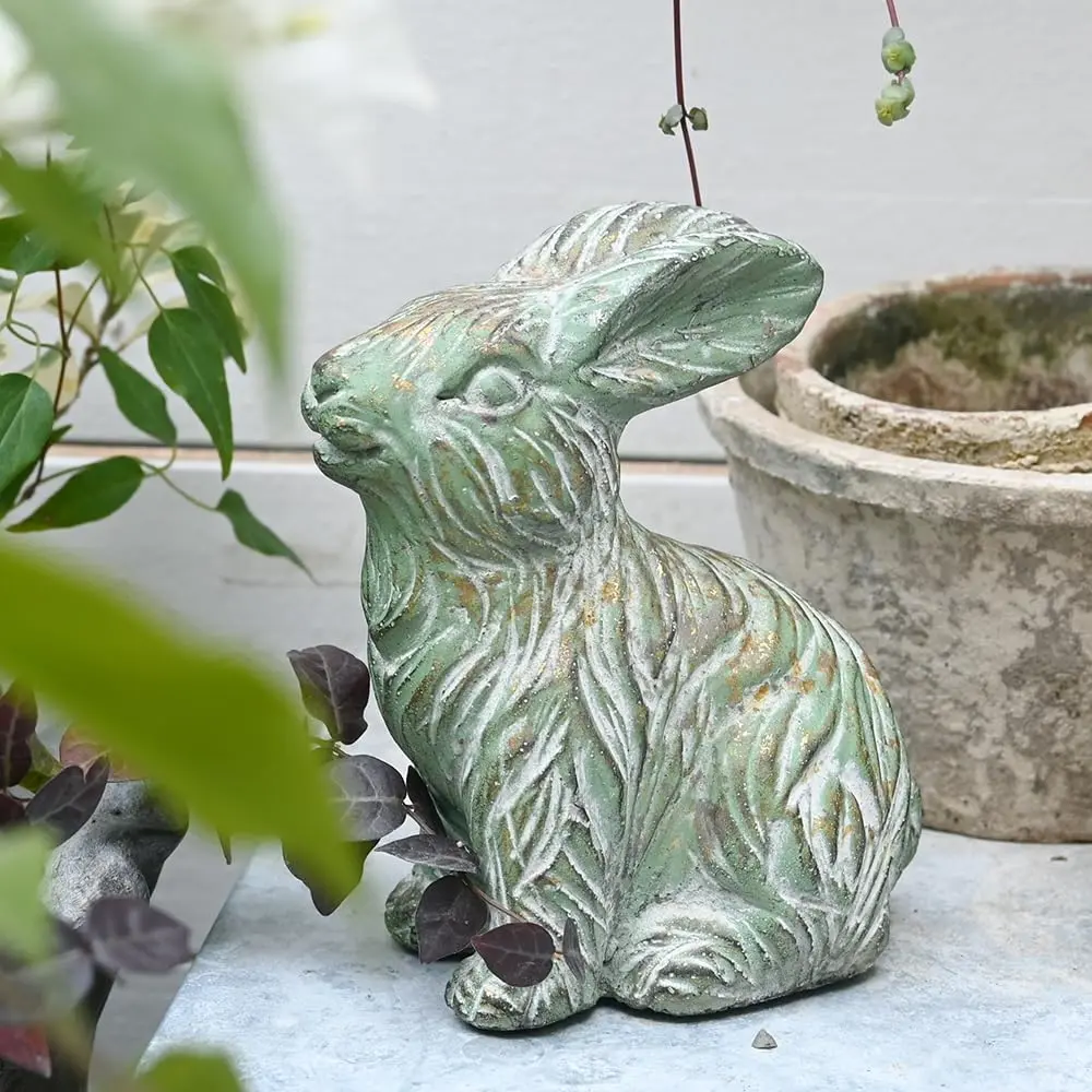 Bunny Decor Garden Statue Cement  Statue for  Garden Indoor Outdoor Statues for Yard,Front Yard Decor,Easter  Figurines