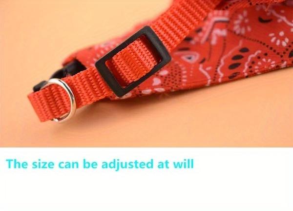 1pc Cashew Floral Graphic Dog Bandanas - Adjustable Triangle Pet Saliva Towel for Small and Medium Dogs and Cats - Stylish and Comfortable Pet Supplies