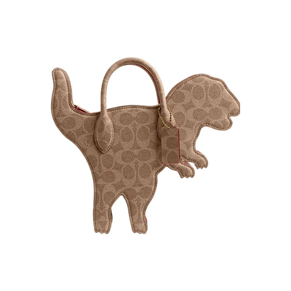 COACH Rexy 28 Dinosaur-Print Crossbody Handbag for Men and Women – Classic Monogram, Brown