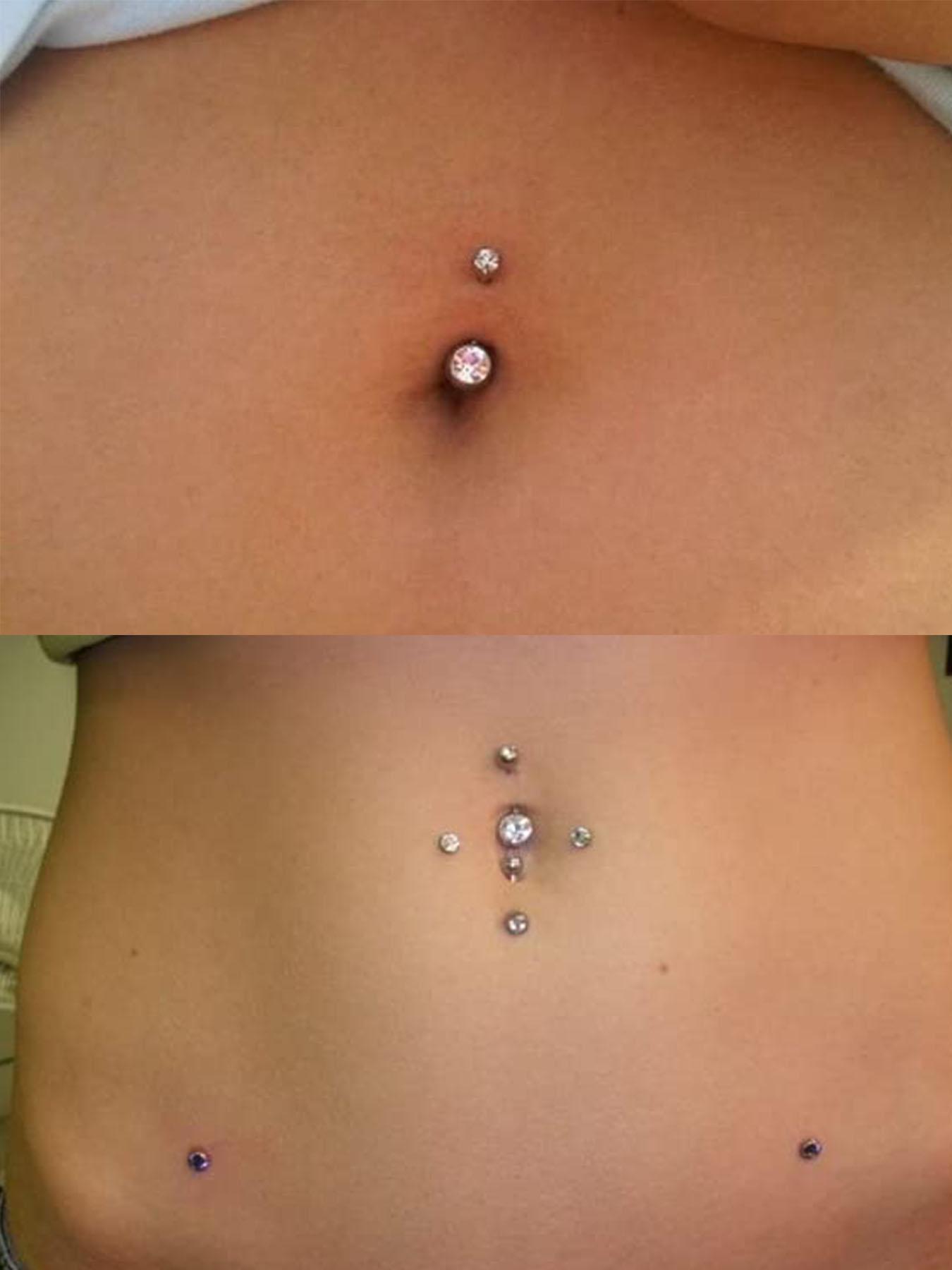 Rhinestone Decorated Navel Ring, Navel Piercing Jewelry, Stainless Steel Body Jewelry for Women & Men, Daily Clothing Decor