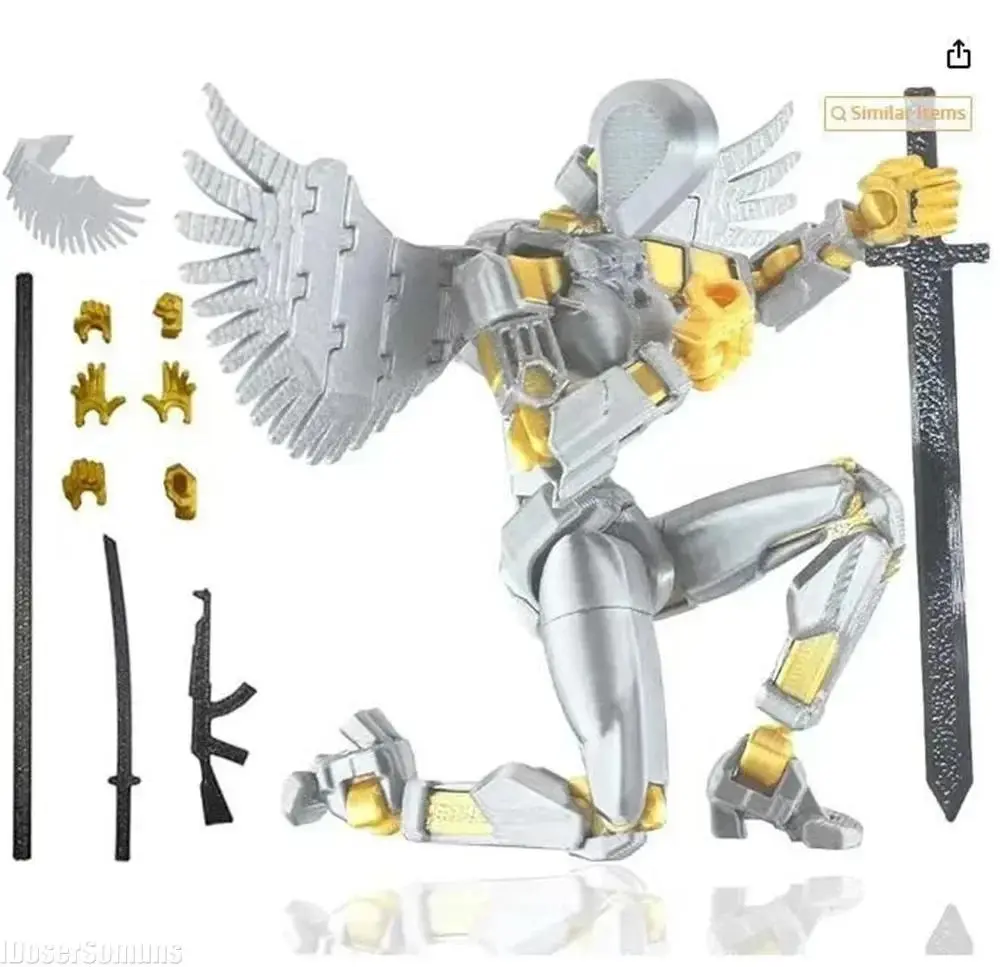 3D Printed Action Figure Toy, Movable DIY Robot Model, Creative Transformable Figure Gift for Kids spongebob collections Naruto Minato Namikaze statue transformers sonny angel stickers series wax Demon Hunter Theme Kpop Doll Set web fluid spiderman lps