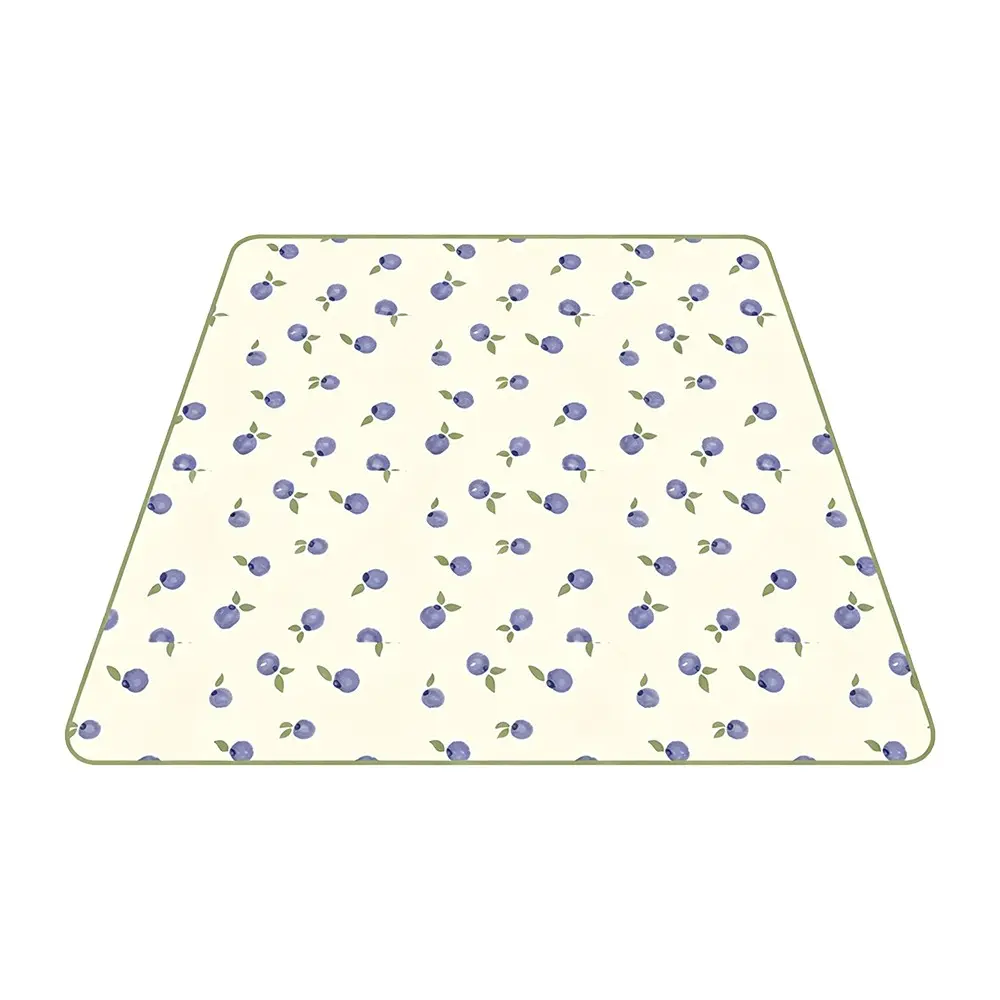 1PC Baby Splat Mat for Under High Chair, Babies Toddlers Eating Mess Mat, Waterproof Reusable Cloth for Arts and Crafts, Playtime Mat for Kids, Floors or Tables, Nursery Development Mat, Machine Washable Playmat, Machine Washable Babymat