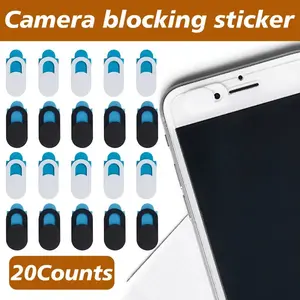 20 Counts Ultra-Thin Webcam Covers, & Set for Computer Webcams, Security Blocker for Privacy Protection, 10 + 10