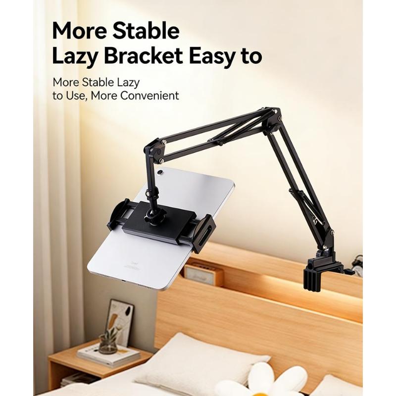 Tablet Stand,iPad Stand,Phone Holder,360-Degree Rotating Adjustable Metal Bed Frame for Tablet Desktop Suitable for iPad iPhone X iPad Pro 4.5-12.9-Inch Screen Smartphone Tablet Computers Kindle