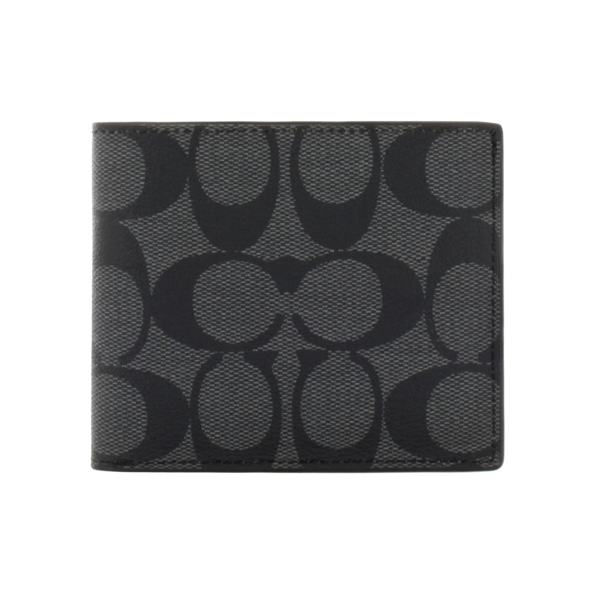 Coach Billfold Wallet for Men – Compact Canvas and PVC Mini Wallet with Multiple Card Slots Verifiable, with credentials and supporting global authentication