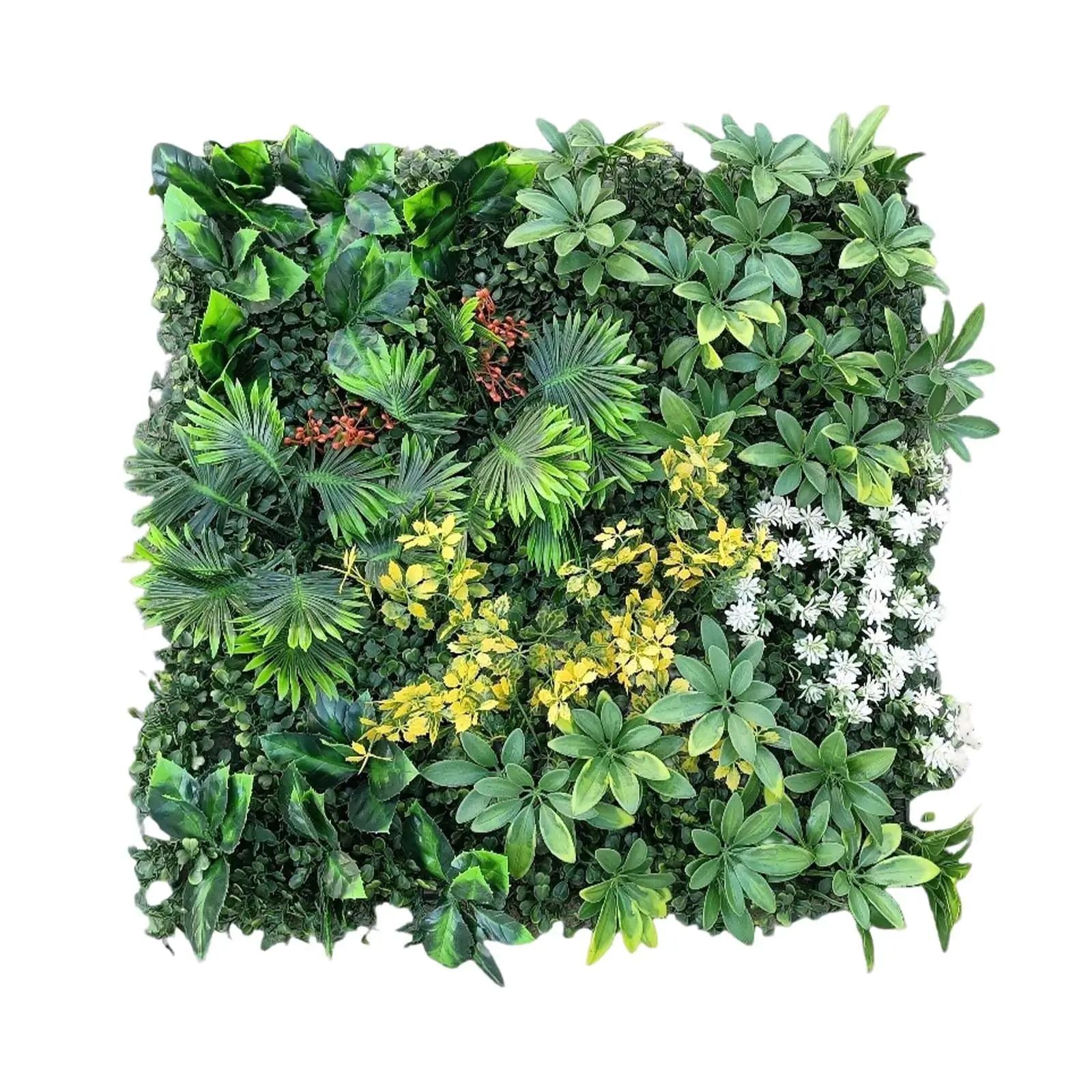 GARVEE16 Pieces Artificial Hedge Plant Wall 50 x 50 Cm, Artificial Plants for Wall Mounting, Wall Garden Green Wall Privacy Screen, Artificial Plant Decoration for Wall, Balcony & Garden, Quick to Install & Expandable