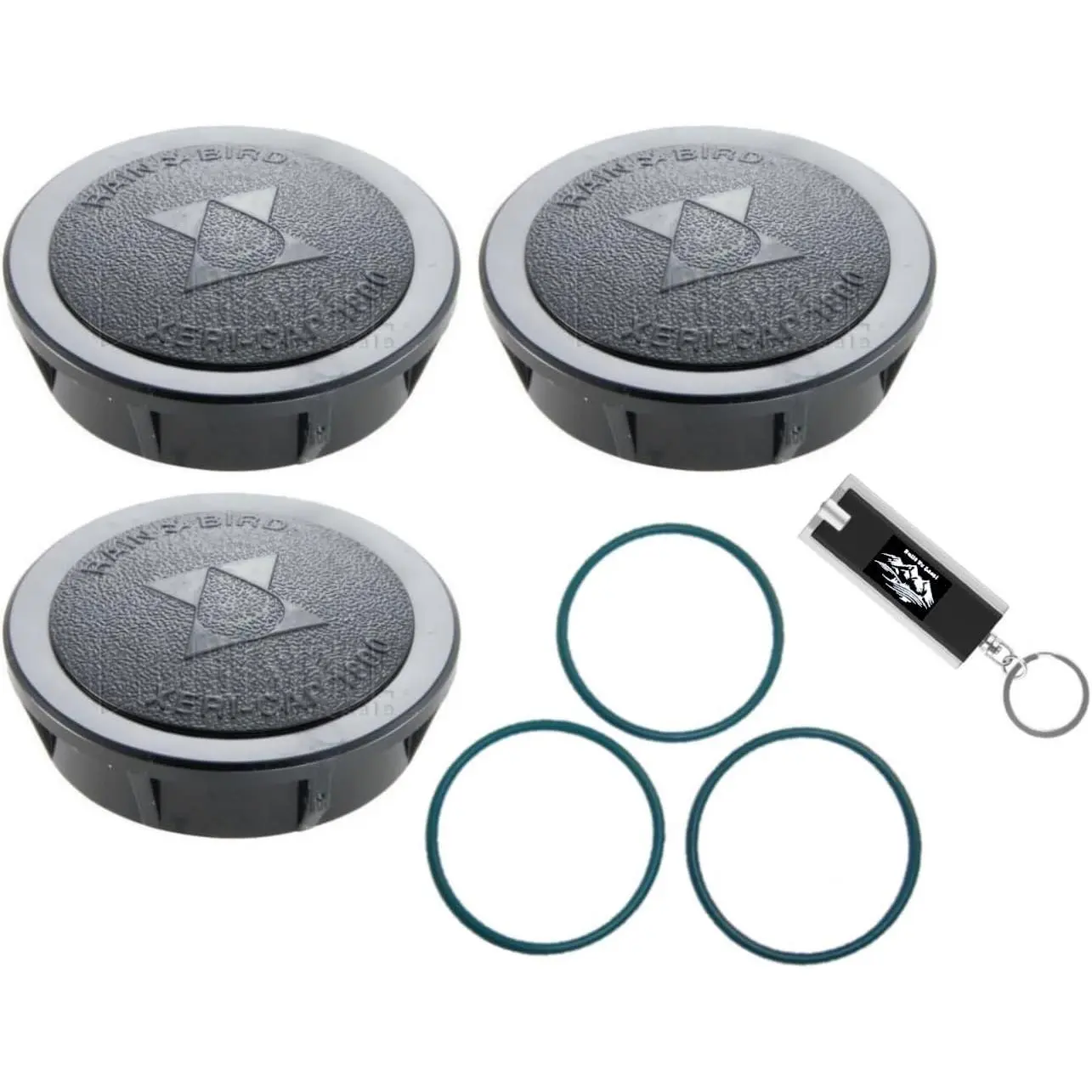 Pack Rainbird Sprinkler  Cap and Seals, 1800XC - Rainbird 1800 Series   Cap, Sprinkler  Cover, 1800CAPS   Cap, Xeri-Cap for 1800 Series  Bodies w/ LED  Light