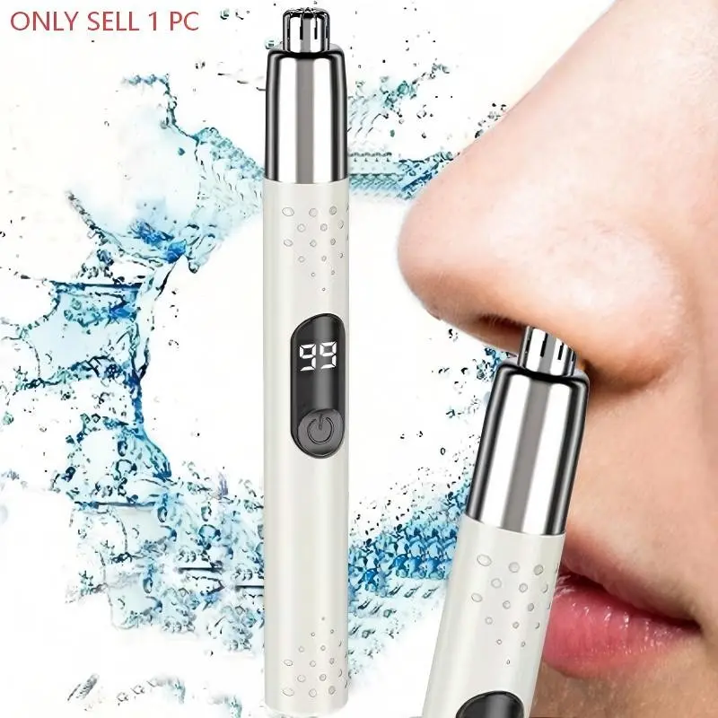 Portable Electric Nose Hair Trimmer, USB Rechargeable, Pain-Free, Suitable for Men & Women, Hair Removal Solution, Ideal for Nasal, Eyebrow, Ear Hair Removal, High Quality Trimmer Cordless