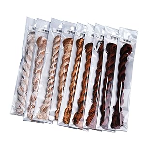 Natural 100% Silk, Embroidery Silk Floss 8 Colors 110m Each (71)