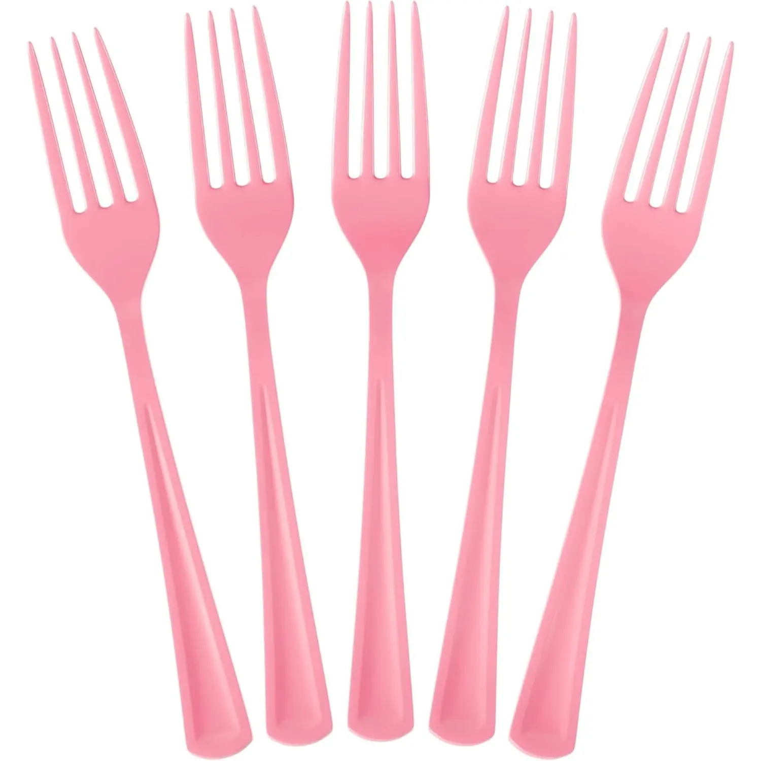 160 Pieces Pink Heavy Duty Disposable Plastic Cutlery Set Includes 80 Forks 40 Knives 40 Spoons For Party Supplies