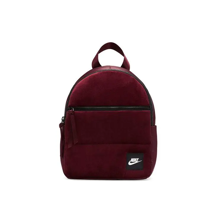 Nike Sportswear Essentials Nylon Backpack for Men and Women, Minimalist Style in Burgundy