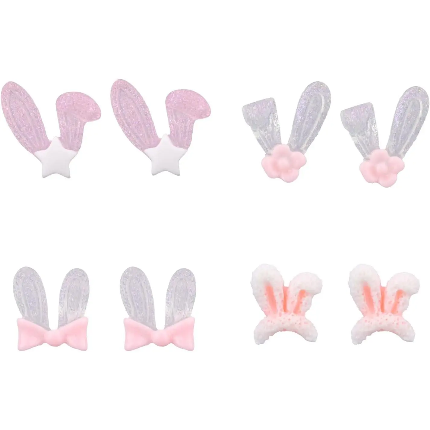 Plastic  Earrings, Colorful Plastic Stud Earrings for Women Lightweight Cute Floral Studs  for  Ears Daily Wear & Special Occasions (Roses)
