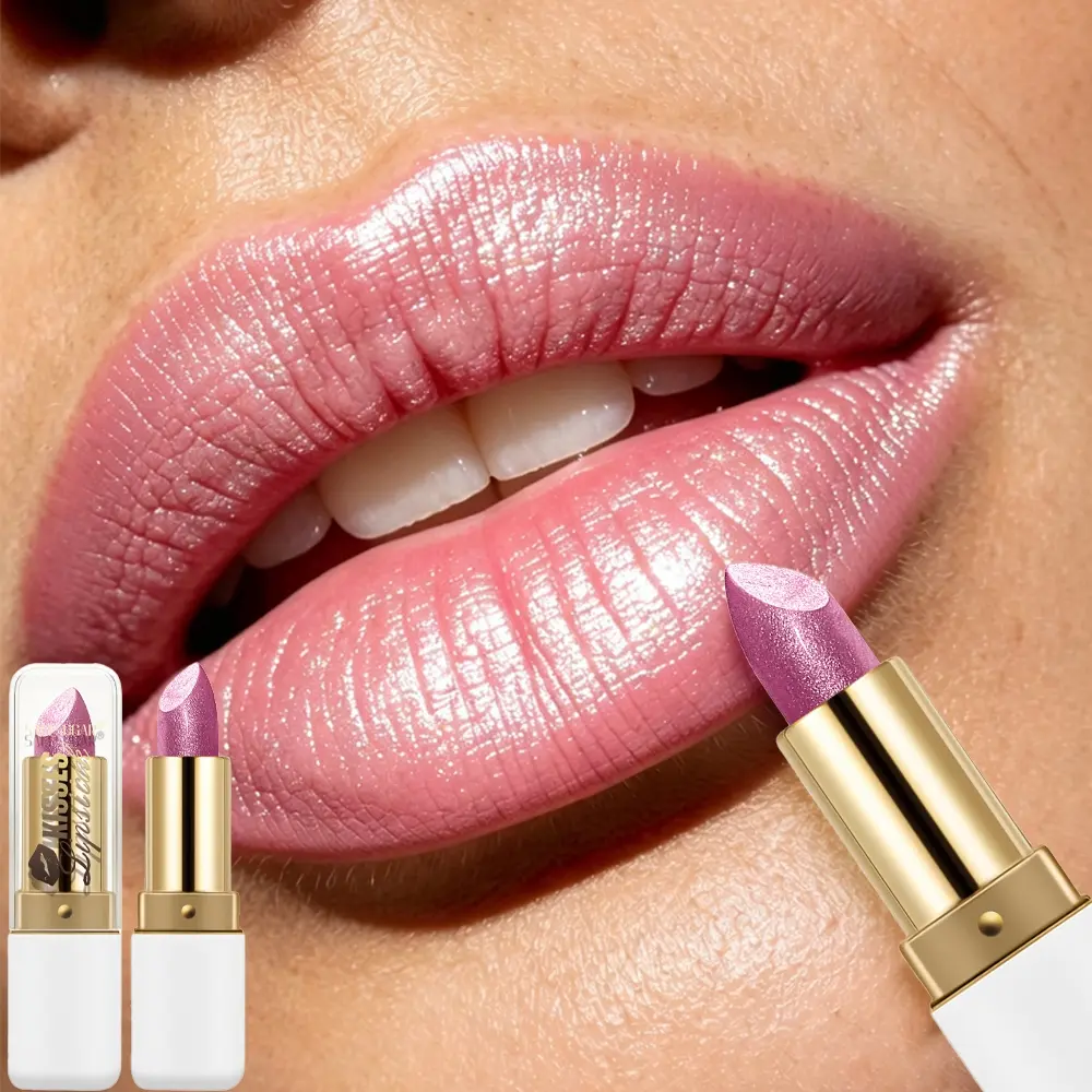 KISS Shimmer Metallic Glitter Lipstick Set, Pearl Lustre Sparkly Lip Stick, Matte & Shiny Dual Texture Waterproof Smudge Proof High Pigmented Long Lasting Lip Makeup Gift for Women