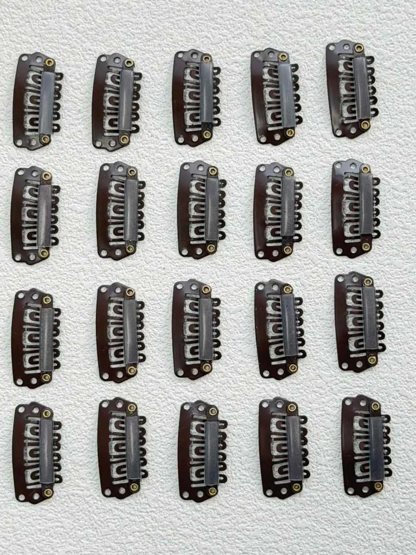 50-Pack Hair Clip Extensions Clips //, Metal Fixed Clamps for Wig Pieces & Blocks, Women's Fake Hair Accessories, Hair Style Accessory
