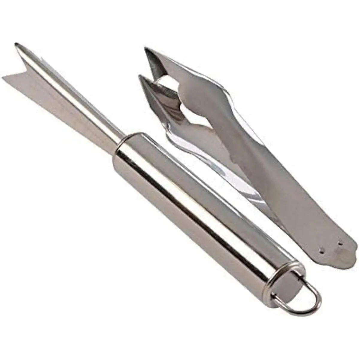 2-Count Stainless Steel Pineapple Peeler Remover with Eye Remover, Fruit Slicer 2-Piece Set Kitchen Utensil (Peelers & Cutters), Two Piece Set