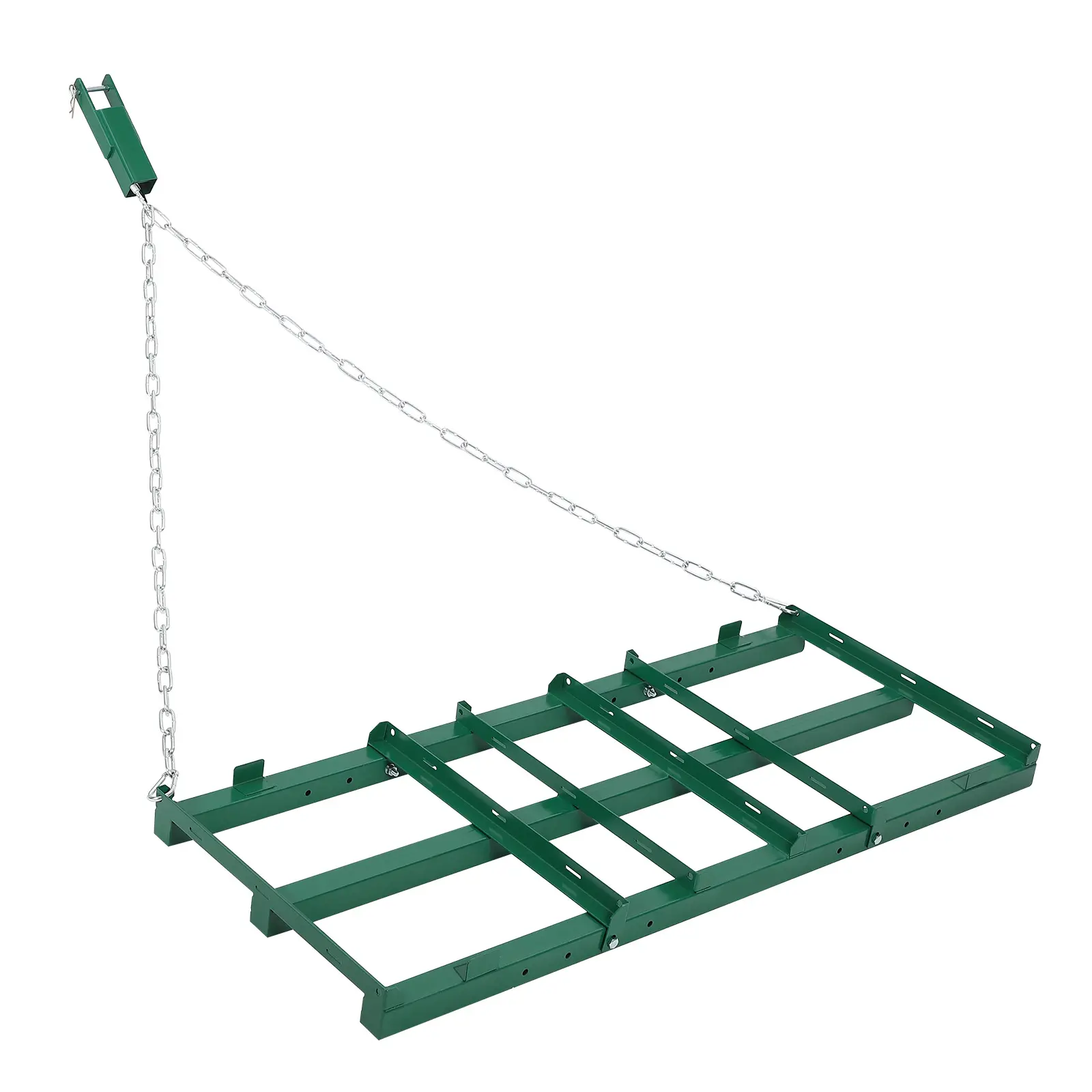 Drag Harrow for Bulldozer - Adjustable Tow-Behind Driveway Grader & Landscape Rake - 72in Chain, Ideal for Leveling Gravel, Lawn, Field