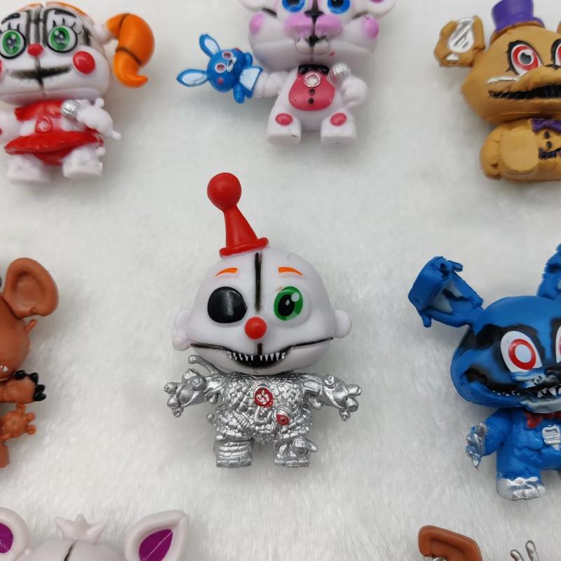 8 Pcs/Set Game Five Nights At Action Figure Toy PVC Midnight Toy Bear Chica High Quality Model Dolls Kids 6.5 Cm