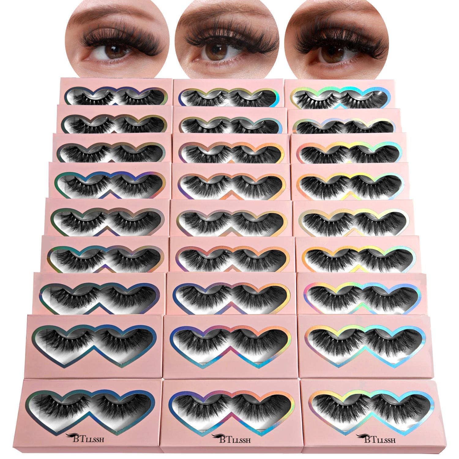 Mixed Styles False Eyelashes, Natural Look Eyelash Extensions, Self-Grafting Curled Eyelashes, Eye Makeup Enhancer for Women, Wispy Cosmetic Lashes, High-Quality Eyelashes #TOP PICKS