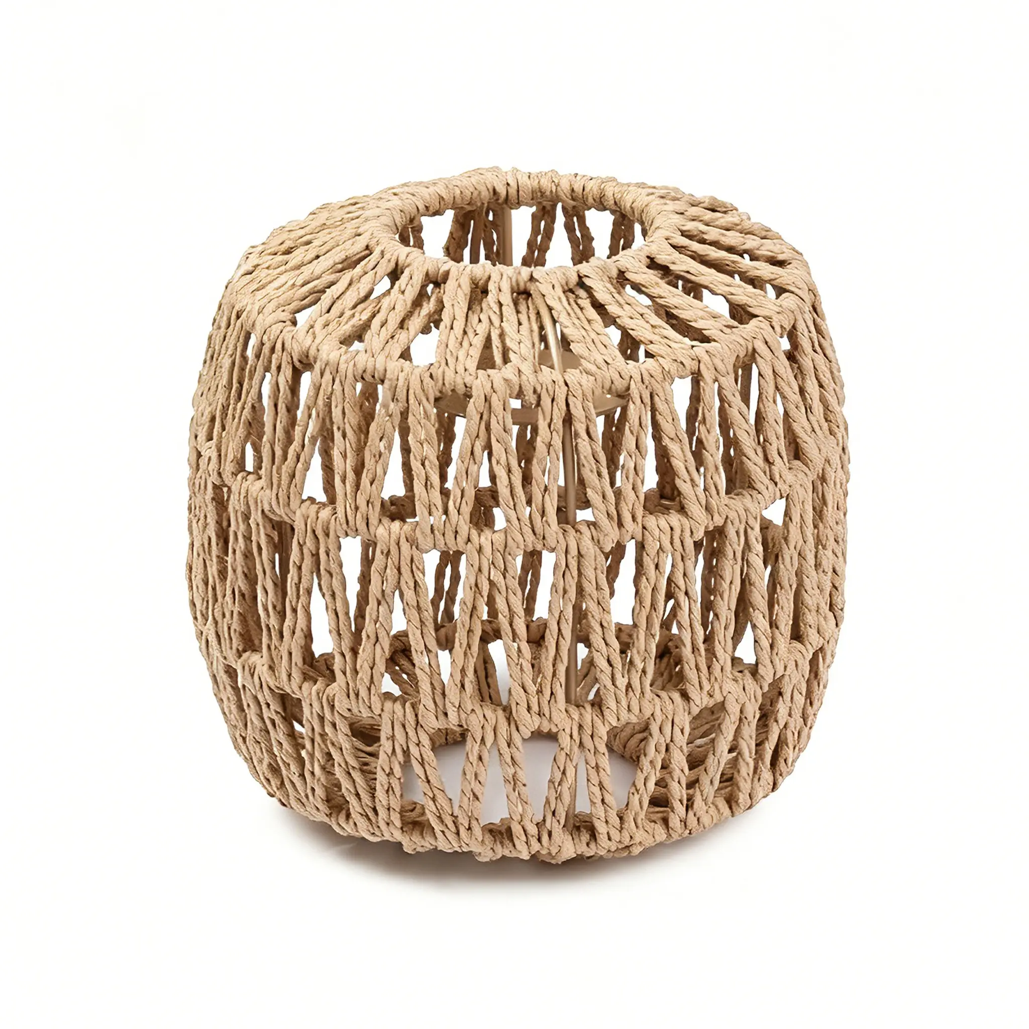 Vintage Rattan Lamp Shade, Handmade Woven Light Cover, Decorative Bohemian Style, Suitable for Floor Lamps, Chandeliers, Table Lamps, Wall Lights, Lighting Accessories
