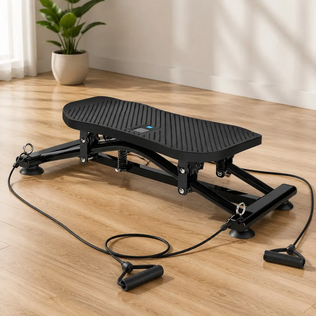 ARCH Furniture Unisex Sliding Ski Simulator - Sturdy ABS Indoor Skiing Machine, Compact Full-Body Cardio Trainer for Home Gym, 26.40x9.40x5.90in, Multi-Functional Workout Equipment, Built-In Resistance Bands, Slip-Resistant Base, Adjustable Resistance