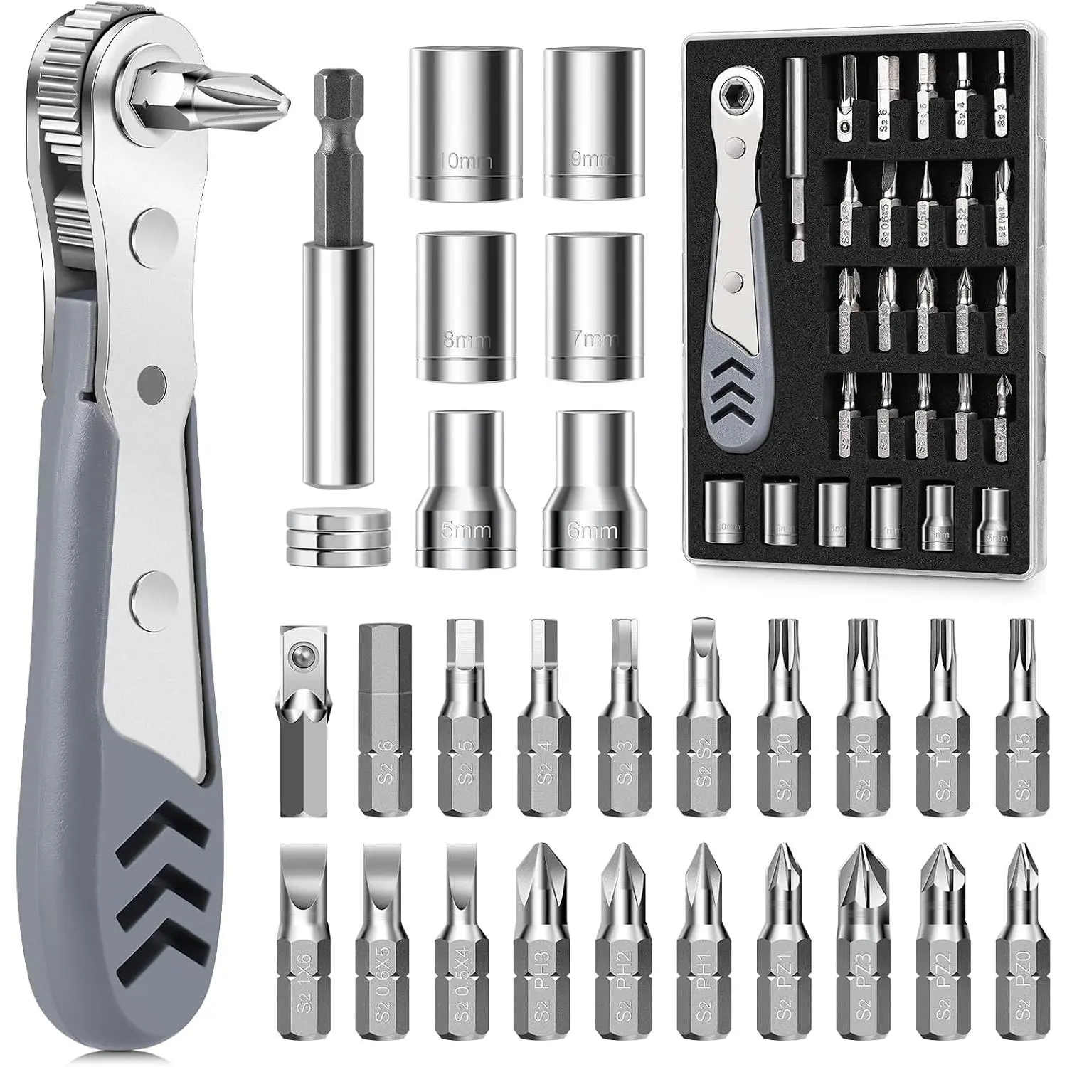 Right Angle Screwdriver, Mini Ratchet Wrench
