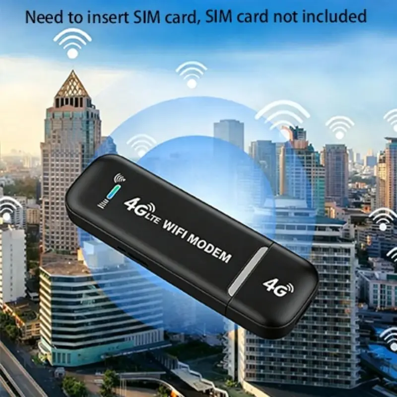 4G LTE Mobile Hotspot Wireless Wifi Hotspot 150Mbps High-Speed Smart Chip Stable Signal Secure Network No Battery Needed Pocket Portable WiFi Router Sim Card Router Travel Routers European Version for Travel Business Home Use