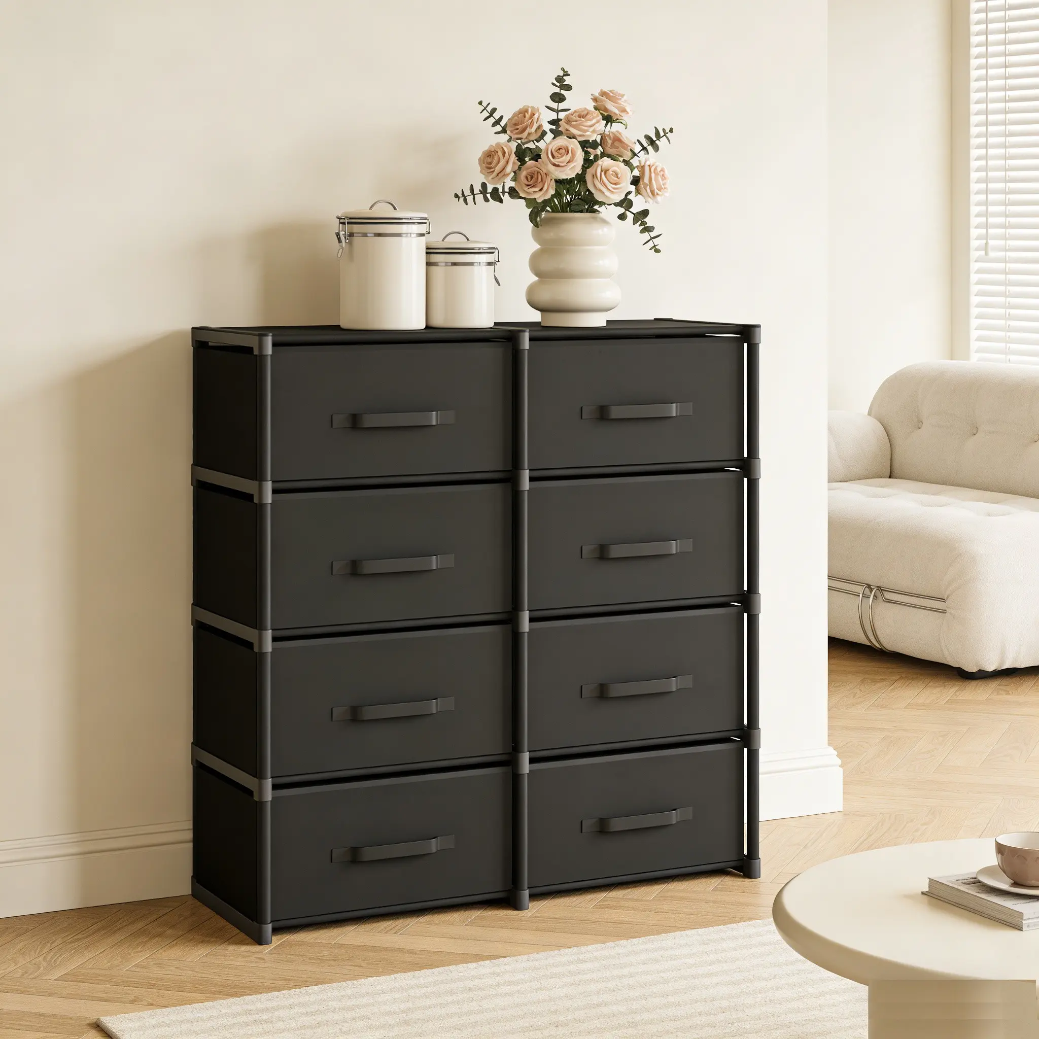 Independent Multi-Functional Floor Drawer Cabinet, Durable Metal Frame File Cabinet, Easy Assembly Office Cabinet, Large Capacity Storage, Cabinet With Drawers