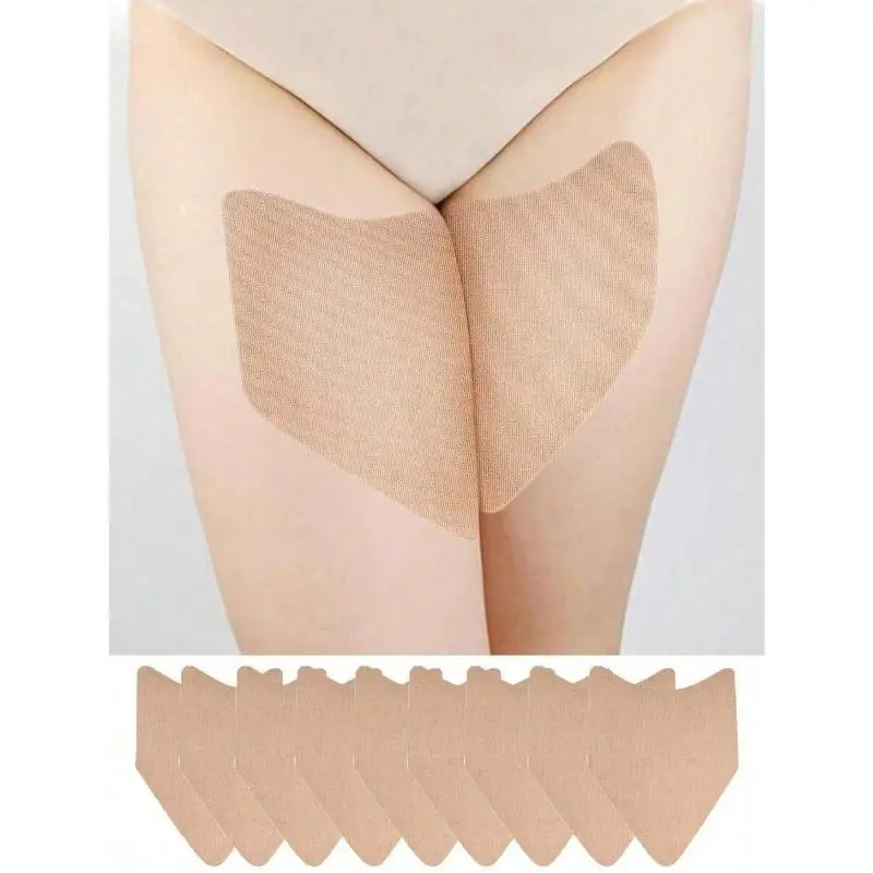 20Pcs Clear Invisible Anti-Chafing Thigh Protection Pads, Skin-Friendly Friction Prevention Strips, Comfort Protective Tape for Inner Thighs Calves Summer Daily Wear