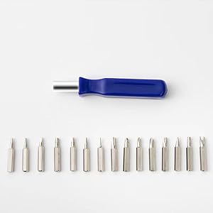 16 in 1 Premium Precision Screwdriver Set, Small Pocket Screwdriver Set with Phillips Flathead Tox Screwdriver Bits, Mini Screwdrivers Kit for Electronics, PC,Laptop,Watch, Eyeglass Repairing Tool
