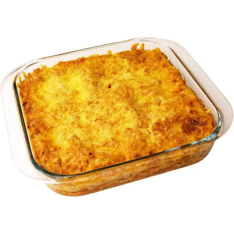 9*9 Inch Square Glass Baking Dish, 2.4QT Oven Safe Glass Baking Pan for Casserole, Lasagna, Brownies, Desserts & Meal Prep