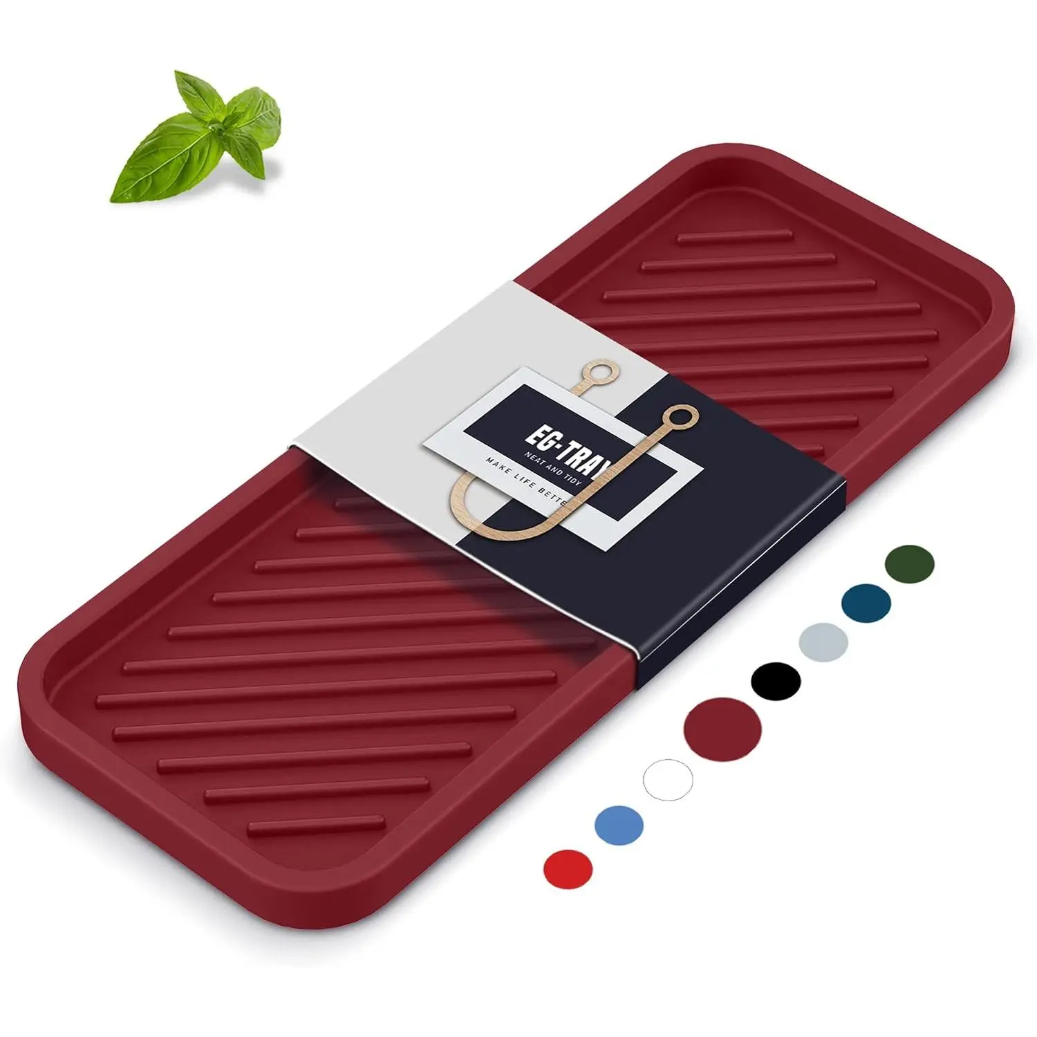 Sponge Holder, Kitchen Sink Organizer Tray(Mahogany) | Soap Sponge Holder for Bathroom Counter Sponge  Dish Soap for ,Soap Dispenser,Scouring Pad