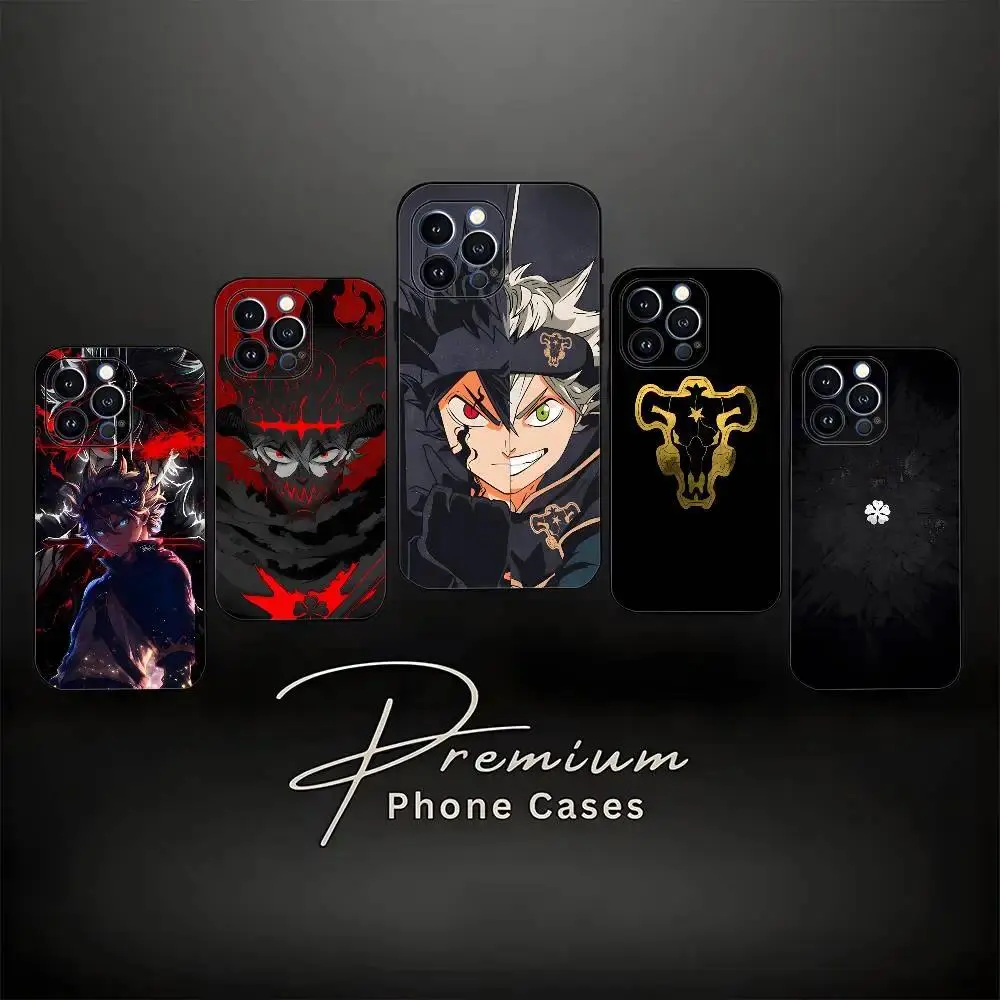 Black Clover Asta Printed Art Smartphone Case - Personalized High-Detail Handheld Portable Protector, Soft Silicone Shockproof Cover for iPhone 11-17 Pro Max/Plus & Samsung Galaxy S23-S25 Devices