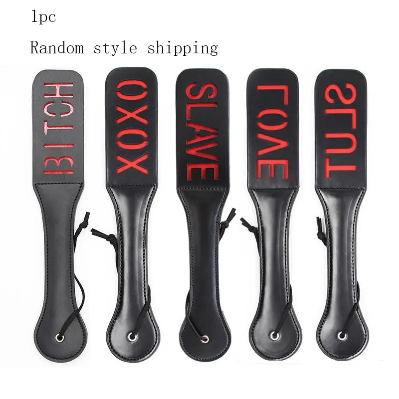 PU Leather Letter Shape Clapper with Sound, Wooden Handle, Interactive Party Tool, Random Style Delivery, Model 2026